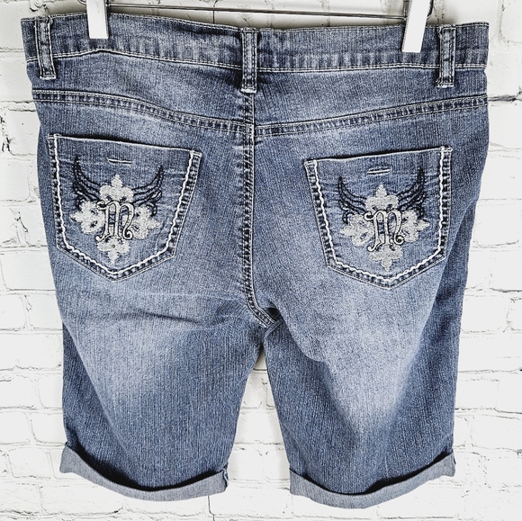 MAKAVELI | denim bermuda jean shorts - Picture 4 of 7